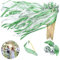 50 Pièces Baguettes de Mariage fée Bâton,Bâtons de Ruban pour Mariage,Baguettes Ruban Banderoles avec Cloches,Baguettees Mariage Ruban,Baguettes de Mariage avec Cloches,Baguettes Ribbon