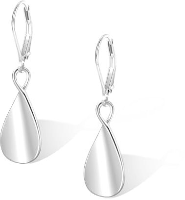 Silber 925 Ohrringe Damen, Hängend Ohrringe Hypoallergene leichte Tropfenohrringe Anhänger Ohrring Wassertropfen Hängende Ohrring Hängeohrringe für Damen Mädchen