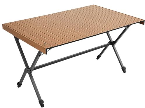 TIMBER RIDGE Campingtisch Klappbar 125x80cm Höhenverstellbar XXL Klapptisch Camping Multifunktional Gartentisch tragbarer Falttisch groß 6 Personen für Outdoor Picknick Kochen Garten Wandern Reisen