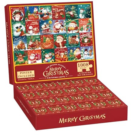 Weihnachts-Puzzles-Adventskalender Lustiges Saison-Sammelornament