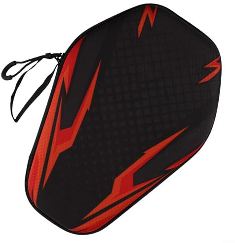 Besttoolifes Custodia rigida per racchetta da ping pong, custodia rigida in EVA per racchetta da ping pong, custodia rigida impermeabile per racchetta da ping pong per 2 racchette e palline da ping