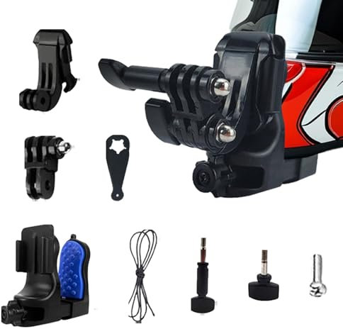 Motorcycle Helmets Camera Mount - Chin Mount Stable Action Camera Helmets Mount | Dirt Bikes Accessories, Camera Mounts & Clamps for Riding, Outdoor Sports