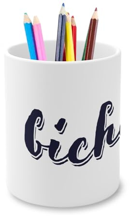 Fabulous Pot à Crayon en Céramique - Bichette Humour Animaux Expression - 325 ml