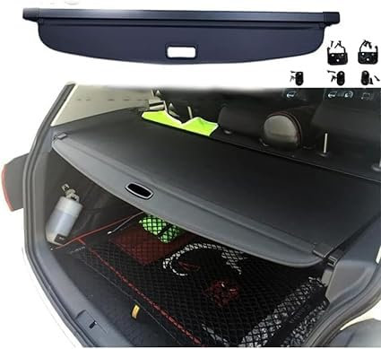 REAGAR Versenkbare Laderaumabdeckung für Vw Golf 6 MK6 2008 2013, hintere Gepäckablage Sicherheits Gepäckträgerabdeckung Tonneau-Abdeckung Sichtschutzabdeckung