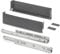 Emuca - Cajón exterior Simplex 25kg de altura 122mm, profundidad 490mm, Acero, Gris antracita
