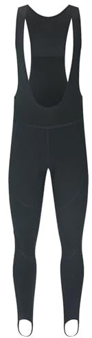 Cycling Bit Pants Salopette e pantaloni da ciclismo da uomo Salopette termica in pile da bicicletta Salopette lunga for bici da strada 5-15°C Abbigliamento da equitazione caldo Adatto Agli Uomini(M)