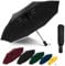 HEXSOLID Regenschirm Sturmfest Automatik Regenschirm Groß mit 8 Rippen 106 cm/117cm Reise Windsicher Schirm Wasserdicht Umbrella Faltbar Kompakte Taschenschirm für Herren und Damen