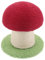 COLLBATH Griffoir pour Chat Forme De Champignon Rouge avec Poteau Vertical Sisal Jouet Interactif Multifonctionnel pour Protège Vos Meubles Et Favorise des Habitudes De Grattage