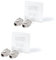 BIGtec 2x Netzwerkdose Keystone 2 Port Dose Unterputz + 4x Keystone Jack Modul RJ45 Buchse LAN werkzeugfrei geschirmt geeignet für Netzwerk Verlegekabel CAT7 CAT6a