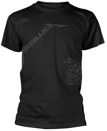 Metallica - Black Album T-Shirt für Herren/Damen Unisex (S) (Schwarz)