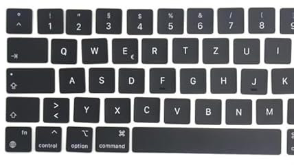 Pardarsey Replacement Keyboard Keycaps Keys German QWERTZ for MacBook Pro/Max (A2442/A2779/A2992/A2485/A2780/A2991/A2918/A2681/A3113/A2941/A3114)