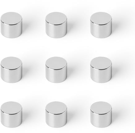 Strong Magnets Neodym Magnet - Rund 10 x 8 mm - 10 Stück - Extra stark, hält bis 3,7 KG - Für Magnettafel, Kühlschrank, Whiteboard, Pinnwand, Büro