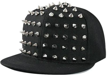 XYNM Baseball Cap Unisex Punk Studded Hip-hop Hut Verstellbare Snapback Spike Niet Stud