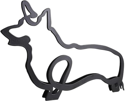 Eighosee Metal Dog Minimalist Art Wall Sculpture, Minimalist Dog Line Wall Art, Modern Minimalist Home Decor Living Room Decor Easy to Use 17 X 11.5 X 1.9cm