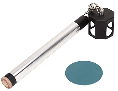 Xyntor 2 in 1 Pool Cue Chalk Holder & Tip Pricker | Secure Grip Aluminum Alloy Chalk Grip | Billiard Accessory for Pool Sticks/Cue Maintenance/Game Play