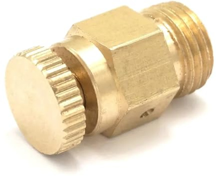 Messing 1/8 1/4 3/8 1/2 BSP M8x1 M10x1 M12x1 .25 .75 Außengewinde Manuelles Abluftventil Entlüftung Heizung(1/2)