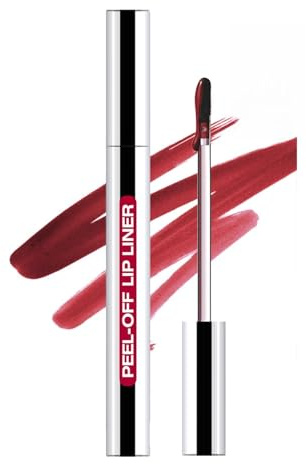 Peel Off Lip Liner Stain - Waterproof Long-Lasting Tattoo Lip Liner with Matte Finish, Transfer-Proof, Anti-Smudge Formula, Hydrating, Long-Lasting Colour for Defined, Smooth, Liquid Semi-Permanent