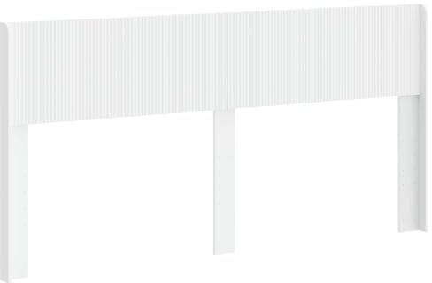 vidaXL Kopfteil Weiß PB, Schlafzimmer, modernes Design, Kopfteil aus Holz, schlanker Stil, schicke Deko, praktisches Element für Deine Wohnung