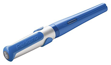 Pelikan 802918 Füllhalter Pelikano für Rechtshänder, A-Feder, Blau, 1 Stück in Faltschachtel
