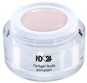 ND24 NailDesign® UV Farbgel für Gelnägel in Studio-Qualität – Nagelgel mit exzellenter Deckkraft & intensiven Gelfarben – Gelnägel Farben für UV & LED Lampen – Nude Porcelain 5ml