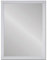 LOLAhome - Espejo Decorativo de Pared con Marco Blanco de plástico para recibidor o Entrada de casa de 76x56 cm