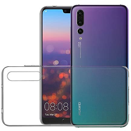 iLieber Huawei P20 pro Hülle mit Schutzfolie, [1 Hülle + 2 Schutzfolie] Schutzhülle [Ultra Dünn] Folie 9H Screen Protector TPU Silikon Case Cover Transparent Crystal für Huawei P20 pro