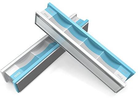 Wicked Edge Präzisions-Messerschärfer – Diamantsteine Packung – 3000 Diamantsteine mit Glasplatten