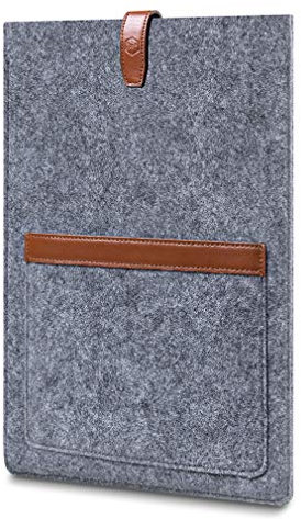 CAISON 13-14 inch Felt Laptop Sleeve Light Slim Case For 14 MacBook Pro, ZenBook 14, 13.8 Microsoft Surface Laptop, 13.5 HP Spectre x360 14, 13.3 Acer Spin, MSI Prestige 13, Lenovo ThinkPad 13