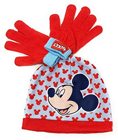 Mickey Mouse Disney Mütze und Handschuhe für Kinder