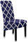 AOM Dining Chair Covers Solid Color Covers for Chairs Spandex Stretch Chair Covers Universal A45010,Navy Blue-1,1pcs