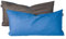 Schiesser Kissenhülle Doubleface im 2er Set | Renforcé | 100% Baumwolle aus nachhaltiger Produktion | 40x80cm | Blau-Dunkelgrau