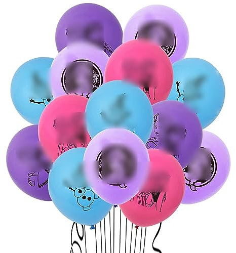 Luftballon Miotlsy 20 Stück Schneeflocke Party Deko Blau Luftballon Folienballon Dekorationen Party Deko Latex Luftballons Elsa Party Hochzeit Geburtstagsfeier