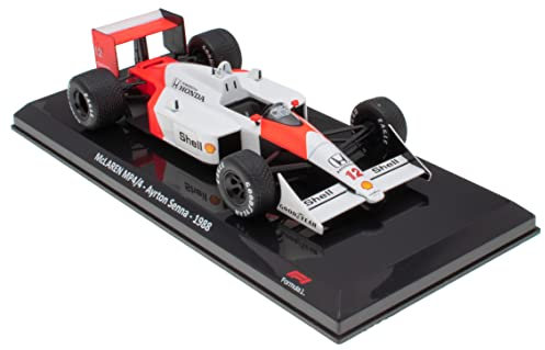 OPO 10 - Coche de Fórmula 1 a Escala 1/24 Compatible con McLaren MP4/4 Ayrton Senna, campeón del Mundo 1988 - OR001