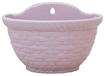 Blumenampel Wandbehang Pflanzgefäß Kunststoff Pflanze Gewachsene Waschbecken Gartentopf mit Haken Hängen Töpfe for Balkon Fensterbrett Zaun Geländer Pflanzer Pflanze Garten Dekor Hängepflanztöpfe