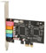 Carte Son Interne PCIE 5.1, Carte Son Surround 6 Canaux avec Effet Sonore 3D et EAX, Lecture 24 Bits 48 KHz, Enregistrement de Cartes Son Internes avec Port PCI Express, pour Home Cinéma, Karaoké