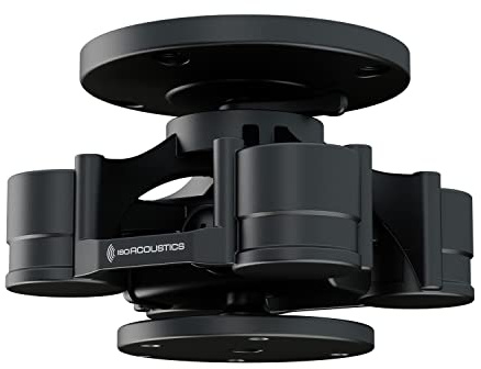 IsoAcoustics V120 Mount | Insulated Ceiling and Wall Mount for Studio Monitors | Black