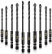 AVERZELLA Masonry Drill Bit Set 1/4 inch Hex Shank 10 PCS, 4-Cross Edge 1/4 in.6mm Concrete & Carbide Drill Bits,Hex Drill Bits for Metal Glass Tile Wood Brick Ceramic Plastic Marble Cement