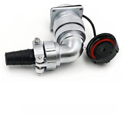 Enchufe macho y hembra de 19 pines doblado en ángulo recto conector impermeable circular TV/Z WF32