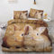 GEDAEUBA Winter Bettwäsche 135x200 Kaninchen - Hase Bettbezug 135 x 200 2er Set, Wendebettwäsche und Kissenbezug 80x80, Weiche & Angenehme & Warme Mikrofaser Bettwäsche-Sets mit Reißverschluss