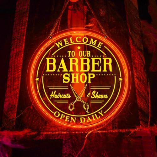 Barber Shop Neon Schild, Barber Shop LED Schild, Personalisiertes Barber Neon Schild, Barber Shop Lichtschild, Neon Schild Business, Barber Neon Wanddekoration