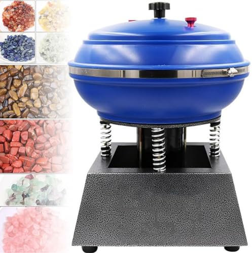 Polishing Buffing Machine 220V 120W Jewelry Buffing Machine Electric 6.2L Vibratory Tumbler Polishing Machine for Polishing Jewelry, Metal Parts, Gems Jade Crafts, Auto Parts