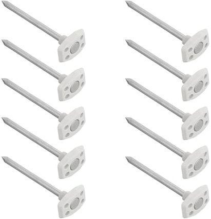 10er Set Metall Heringe für Bodenplane Zeltbodennagel Erdnägel Ø6 mm, 10 cm lang Zelthering