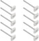 10er Set Metall Heringe für Bodenplane Zeltbodennagel Erdnägel Ø6 mm, 10 cm lang Zelthering