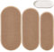 BENECREAT 3 Größen Tan Keramik Schablone für Ton, Holz Oval Keramik Schablonen Töpferei Werkzeuge für Handbuilding Dish Platte DIY Craft Supplies