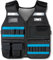AGONEIR Gilet de travail pour homme, noir, organisation d'outils avec rangement, design respirant pour électriciens professionnels, bricoleurs et ouvriers du bâtiment