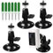 UICCVOKK 3 Pcs Ring Stick Up Camera Mount, Ring Camera Mount, Surveillance Brackets With 1/4 Screw Connector (9 Screws)