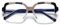 Modische große Lesebrille 1,0 für Damen, Gross Rahmen Quadratische Blaulichtfilter Computerbrille, Sehhilfe Brille zur Vermeidung von Augenermüdung, Computer-Lesebrille mit Sehstärke