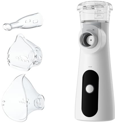 Sixriver Inhalationsgerät, Ultra Leise Inhaliergeräte für Erwachsene, Kinder, Einstellbarer Sprühnebel