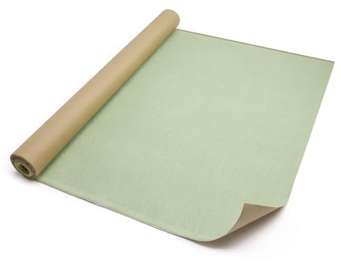 Springboard Paper Backed Hessian Fabric Roll - Hessian Roll for Classroom Displays, Crafts, Table Runners - Jute Burlap - 90 cm x 5 m (Pastel Green)