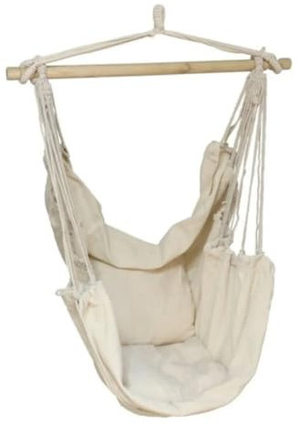 Tempotech ® Hamaca Silla Colgante | Columpio Jardín Exterior | Incluye 2 Cojines para Mayor Comodidad y Bolsa de Transporte | Hamaca Colgante Jardín Exterior o Interior